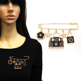 Fashion Handbag Charm Pin Brooch #YM2278 - Multiple Colors (PC)