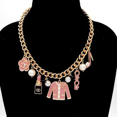 Fashion Design Chain Necklace #YN3749 - Multiple Colors (PC)