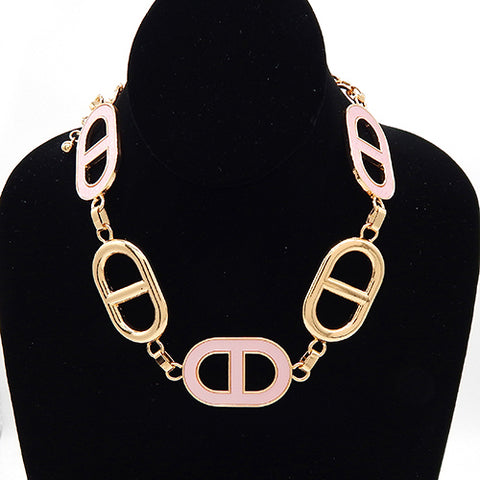 Fashion Design Chain Necklace #YN3756 - Multiple Colors (PC)