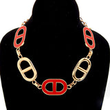 Fashion Design Chain Necklace #YN3756 - Multiple Colors (PC)