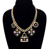 Fashion Handbag Charm Chain Necklace #YN3766 - Multiple Colors (PC)
