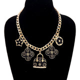 Fashion Handbag Charm Chain Necklace #YN3766 - Multiple Colors (PC)