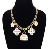 Fashion Handbag Charm Chain Necklace #YN3766 - Multiple Colors (PC)