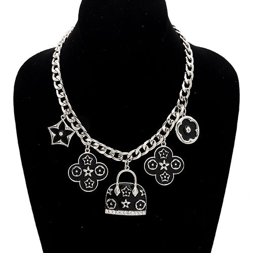 Fashion Handbag Charm Chain Necklace #YN3766 - Multiple Colors (PC)