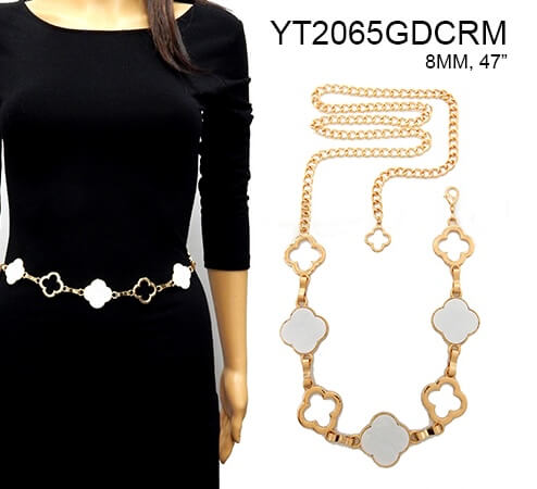 Fashion Clover Chain Belts #YT2065 - Multiple Colors (PC)