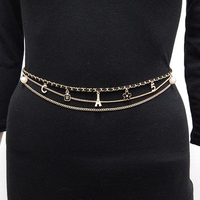 Fashion Design Chain Belt #YT2067 - Multiple Colors (PC)