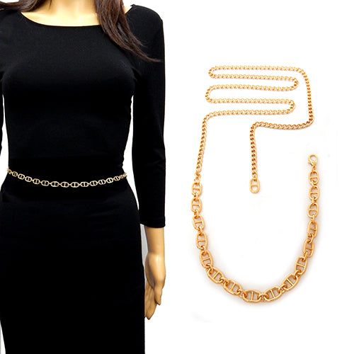 Fashion Toggle Link Chain Belt #YT2069 - Multiple Colors (PC)