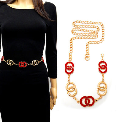 Fashion Infinity Design Chain Belt #YT2071 - Multiple Colors (PC)