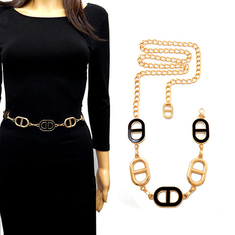 Fashion Design Chain Belt #YT2072 - Multiple Colors (PC)