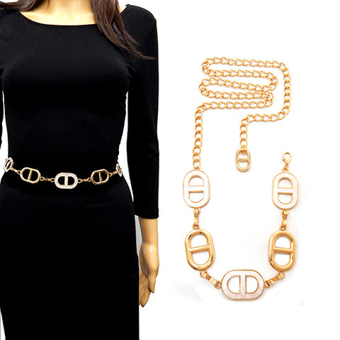 Fashion Design Chain Belt #YT2072 - Multiple Colors (PC)