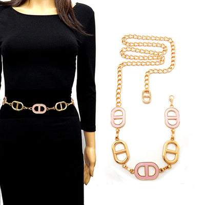 Fashion Design Chain Belt #YT2072 - Multiple Colors (PC)