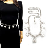 Fashion Pearl Design Chain Belt #YT2073 - Multiple Colors (PC)