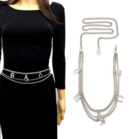 Fashion Design Chain Belt #YT2074 - Multiple Colors (PC)