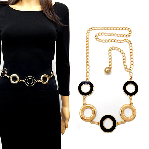 Fashion Circle Link Chain Belt #YT2077 - Multiple Colors (PC)