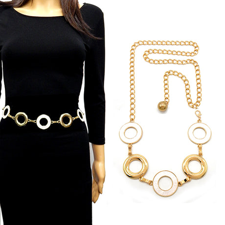 Fashion Circle Link Chain Belt #YT2077 - Multiple Colors (PC)