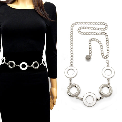 Fashion Circle Link Chain Belt #YT2077 - Multiple Colors (PC)