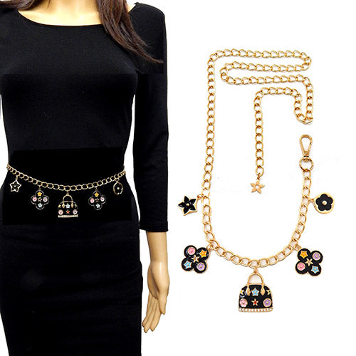 Fashion Charm Chain Belt #YT2081 - Multiple Colors (PC)