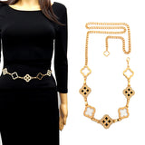 Fashion Clover Stone Chain Belt #YT2081 - Multiple Colors (PC)