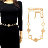 Fashion Clover Stone Chain Belt #YT2081 - Multiple Colors (PC)