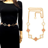 Fashion Clover Stone Chain Belt #YT2081 - Multiple Colors (PC)