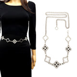 Fashion Clover Stone Chain Belt #YT2081 - Multiple Colors (PC)