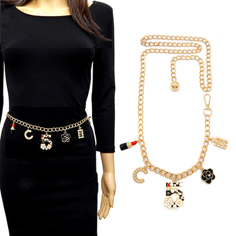 Fashion No.5 Chain Belt #YT2083 - Multiple Colors (PC)