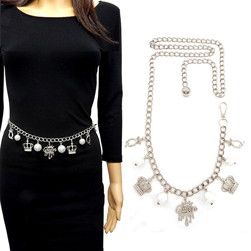 Fashion Pearl Chain Belt #YT2084 - Multiple Colors (PC)