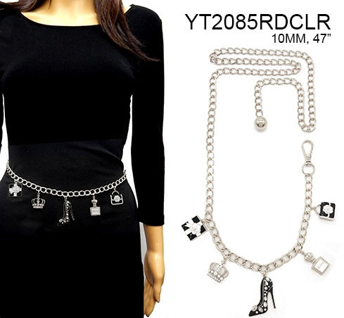 Fashion Dangling Charm Chain Belt #YT2085 - Multiple Colors (PC)