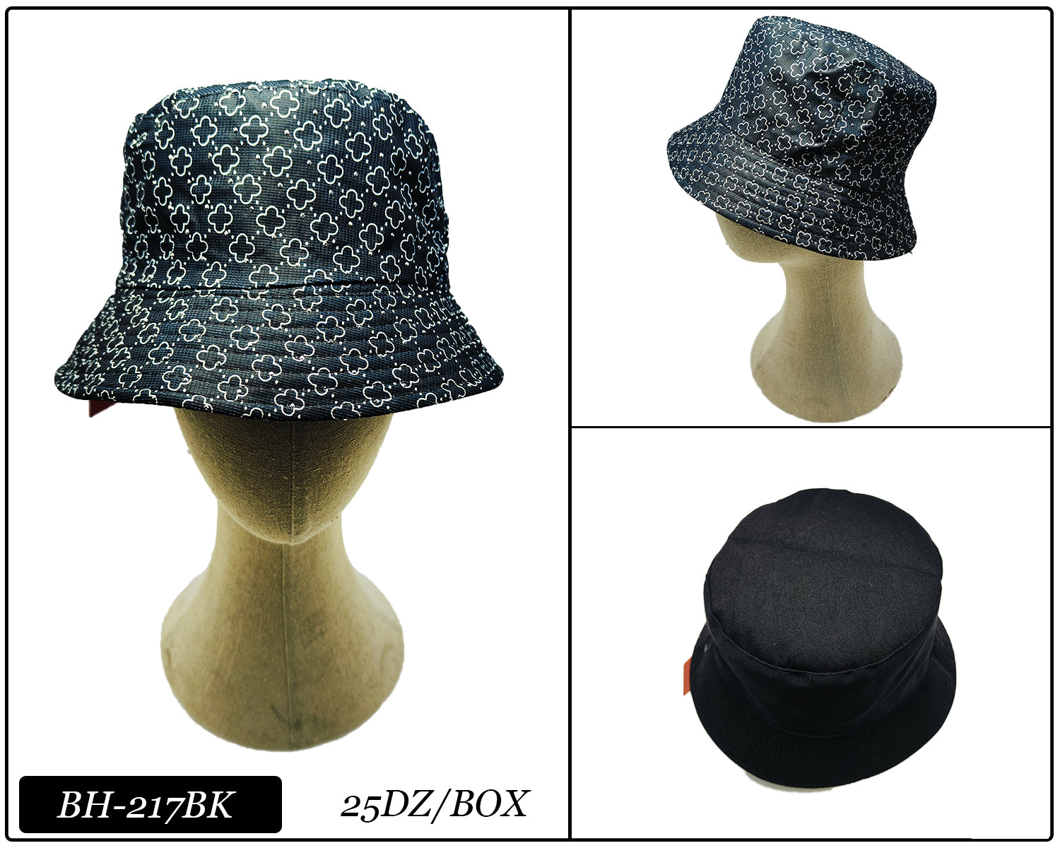 Fashion Design Bucket Hat #BH217 - Multiple Colors (PC)