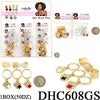 Fashion Hair Ring Accessories #DHC608GS (12PC)