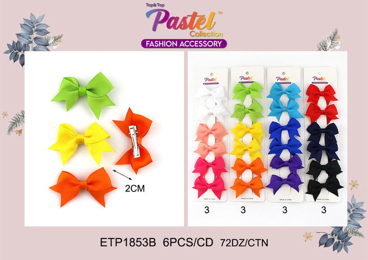 Fashion Mini Hairbows #ETP1853B - Assorted (12PC)