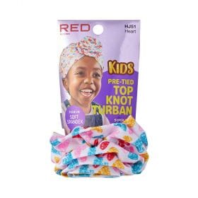 RED by Kiss Kids Top Knot Turban #HJ (6PC)