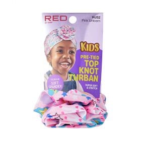 RED by Kiss Kids Top Knot Turban #HJ (6PC)