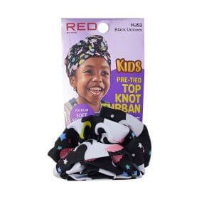 RED by Kiss Kids Top Knot Turban #HJ (6PC)
