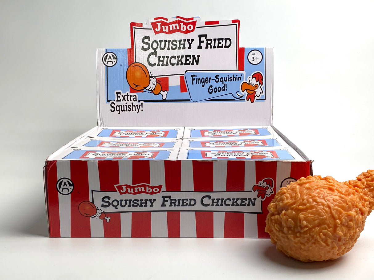 Large Fried Chicken Squishy Toy #XLSQCHK (6PC)