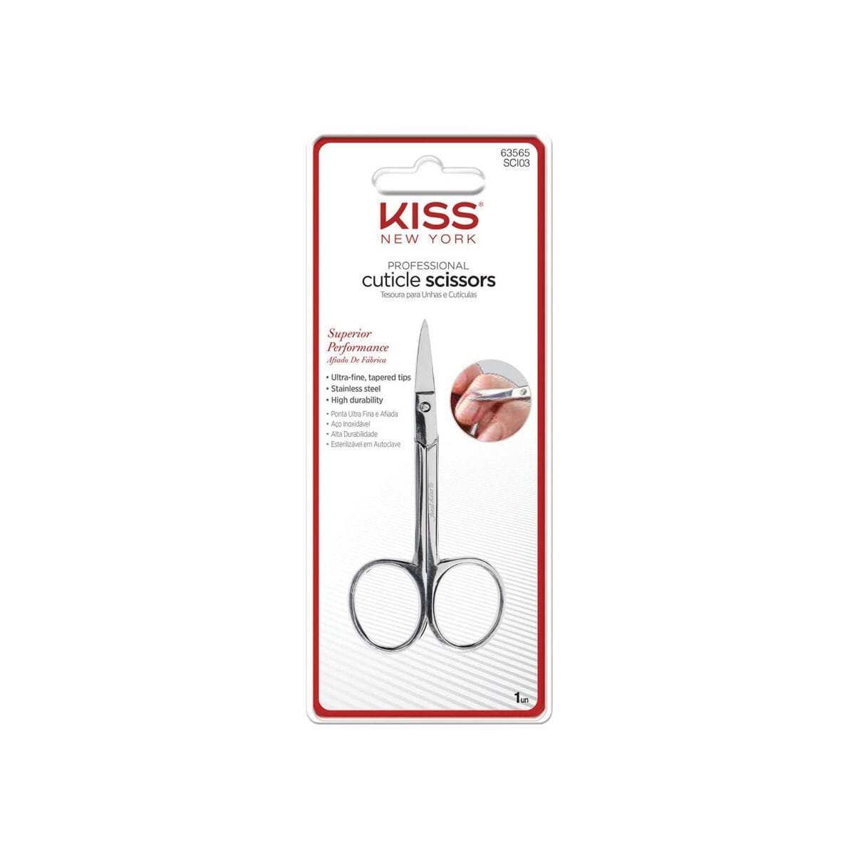 #SCI03 Kiss Cuticle & Nail Scissors (3PC)