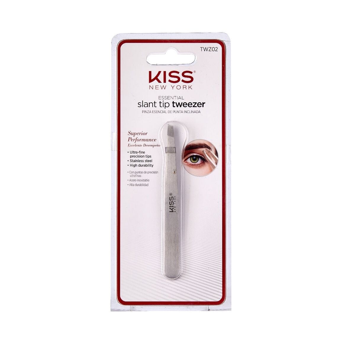#TWZ02 Kiss Slant Tip Tweezer (3PC)