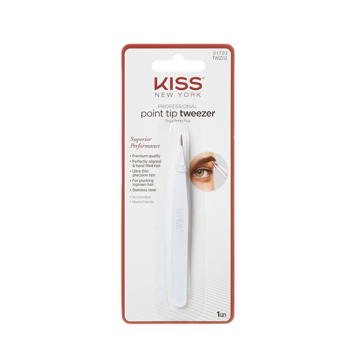 #TWZ03 Kiss Point Tip Tweezer (3PC)