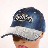 Fashion Denim Hat W/ Rhinestones #LH3440 - Multiple Colors (PC)