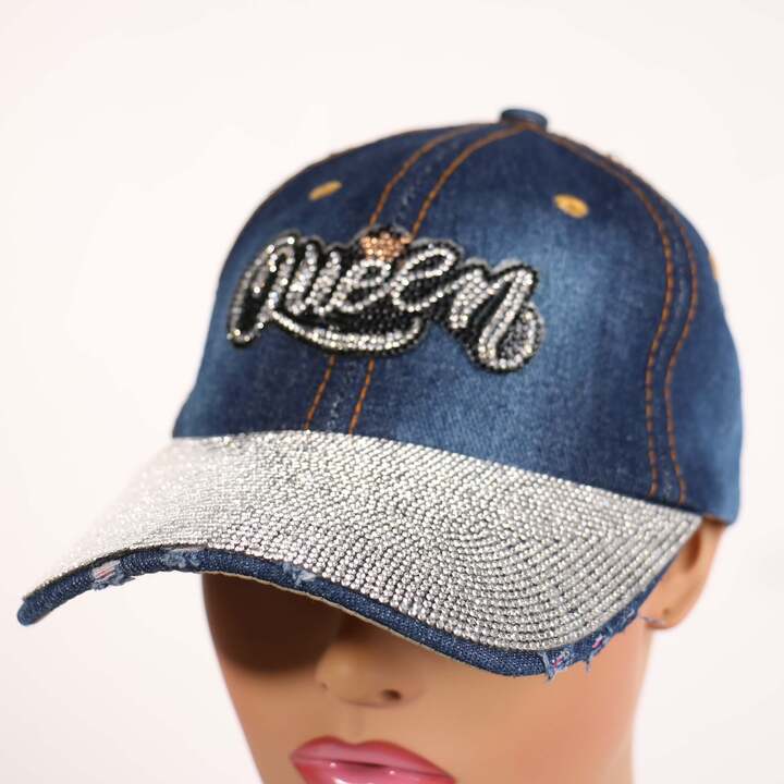 Fashion Denim Hat W/ Rhinestones #LH3440 - Multiple Colors (PC)
