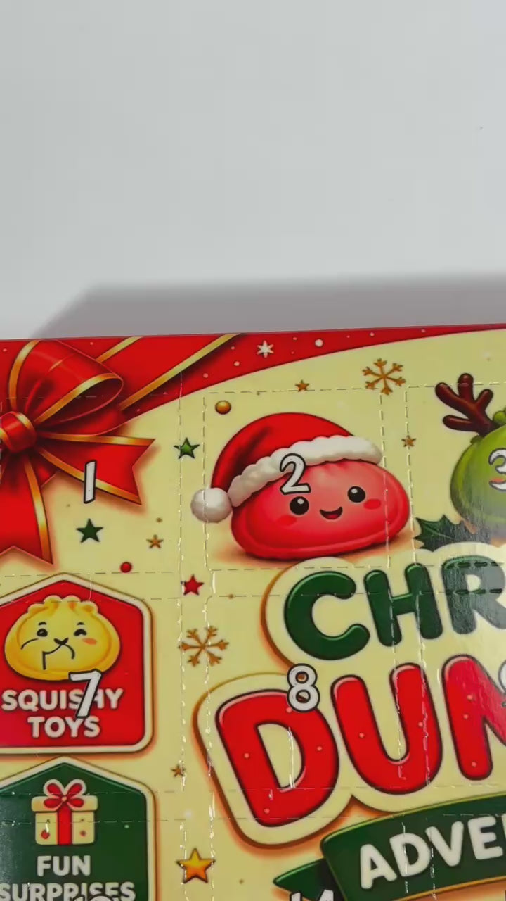 Christmas Advent Calendar Squishy Toy #CLND-CHR (1DISP/24PC)