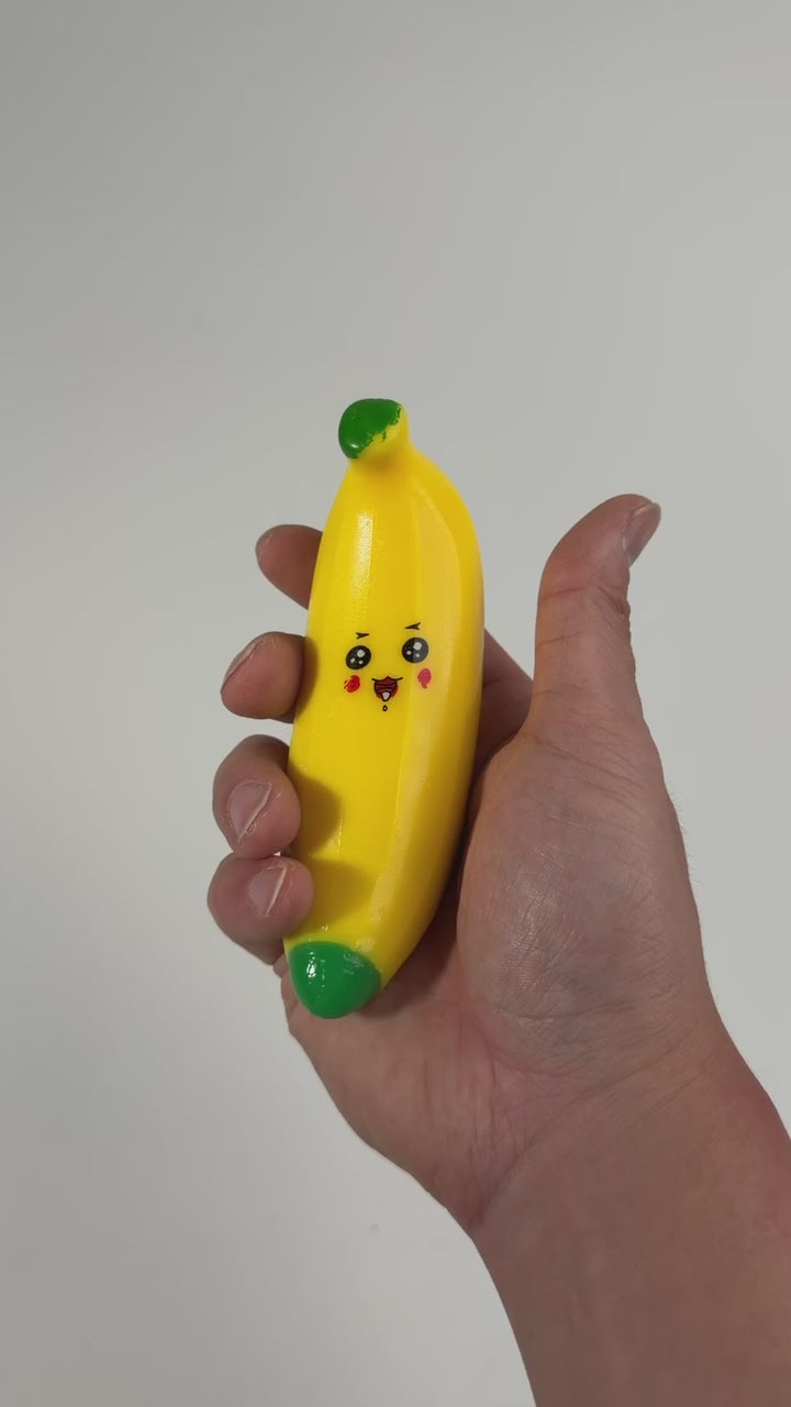 Crunchy Banana Squish Toy #CRCH-BAN (12PC)