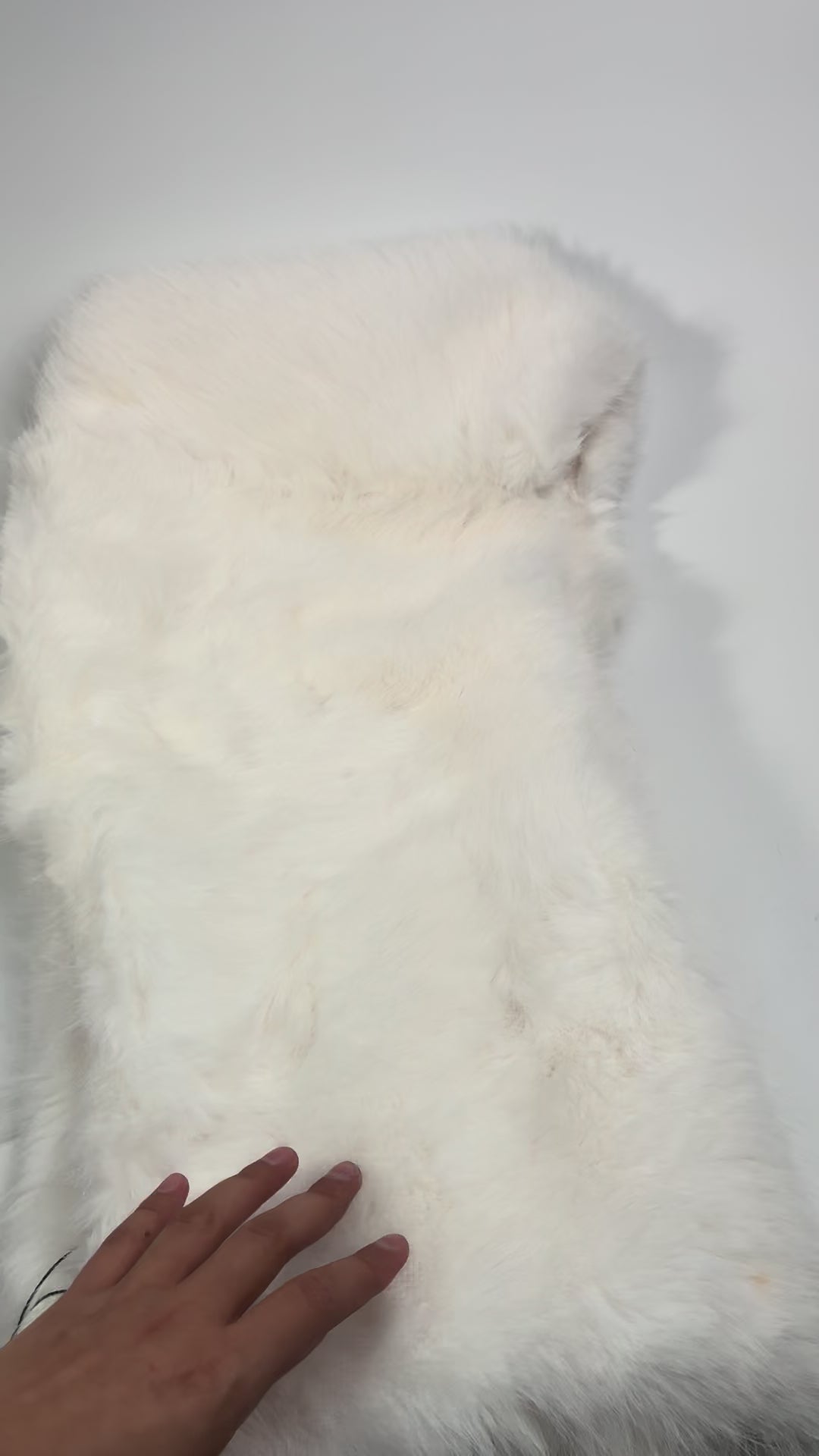 Faux Fur Poncho #FRPN-001WT (PC)