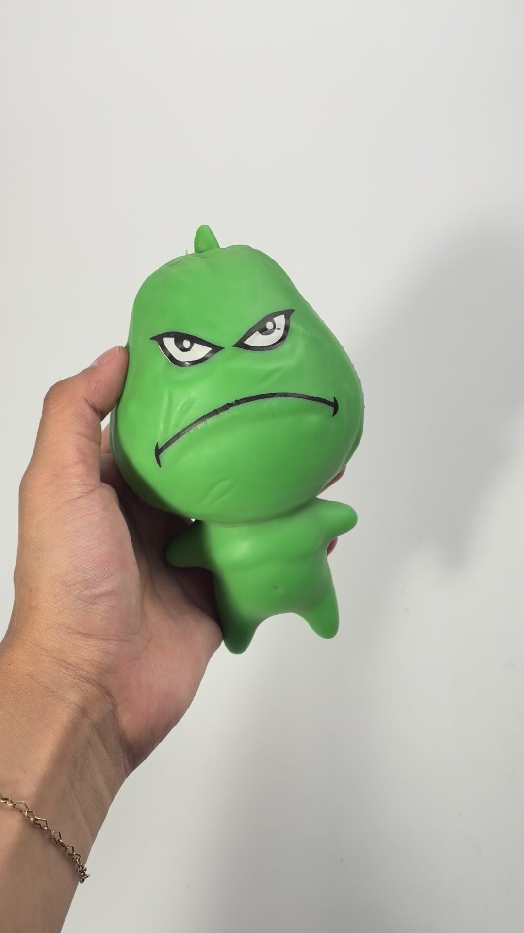 Large Green Face Squish Toy #LSQ-GRN (8PC)