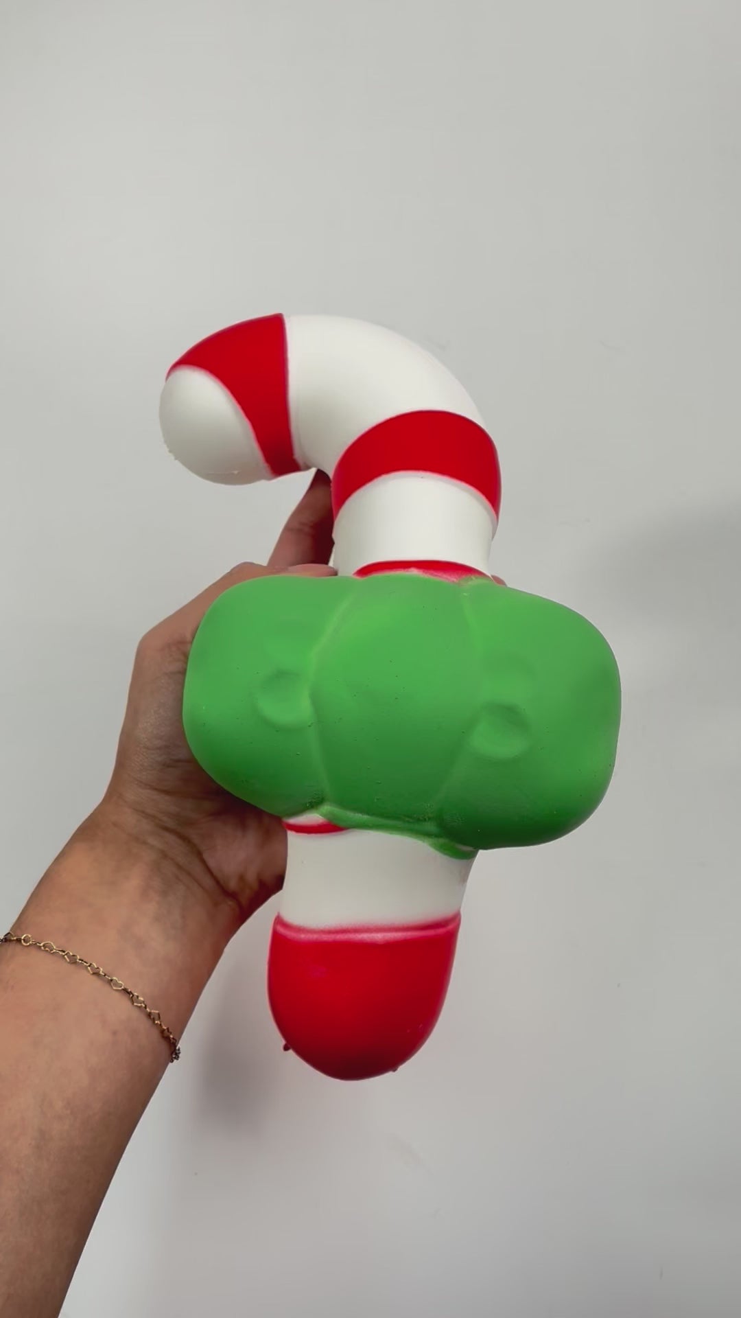 Jumbo Candy Cane Cream Squishy Toy #XLSQ-CANE (6PC)