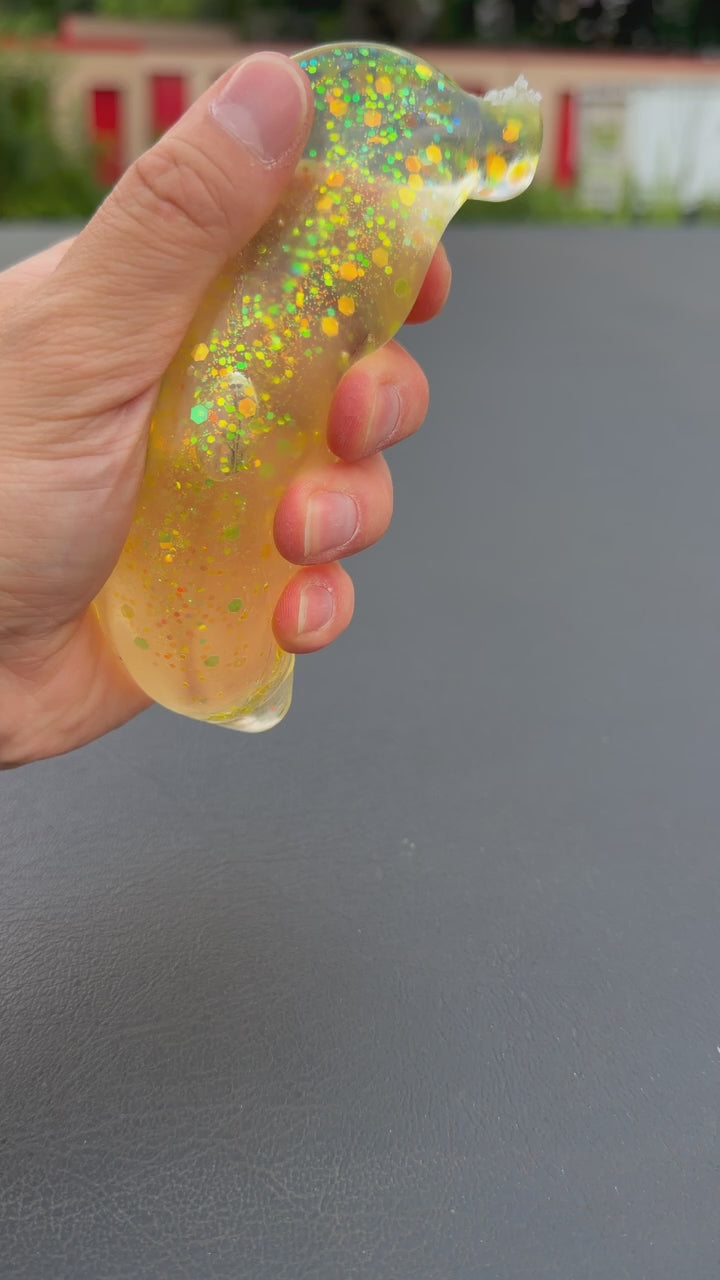 Glitter Banana Squishy Toy #SQZBAN (12PC)