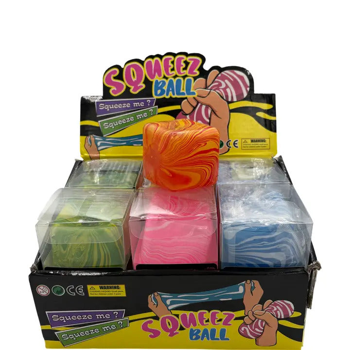 Swirl Cube Squish Toy #SQSH112 (12PC)