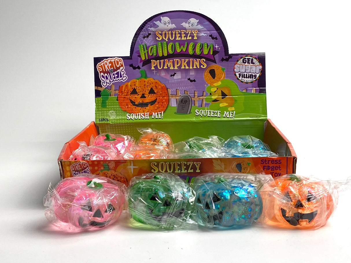 Halloween Jack O Lantern Squishy Toy #SQSHPUM (12PC)