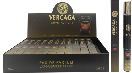 Luxury Travel Size Eau De Parfum Spray 1.18oz #Vercaga Crystal Noir