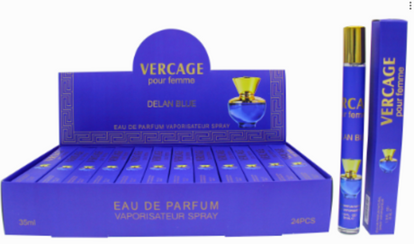Luxury Travel Size Eau De Parfum Spray 1.18oz #Vercage Dylan Blue